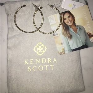 Kendra Scott Hammered hoops